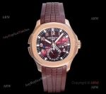 (GR) V2 Upgraded Replica Patek Philippe Aquanaut 5164a Rose Gold Swiss Made Watch